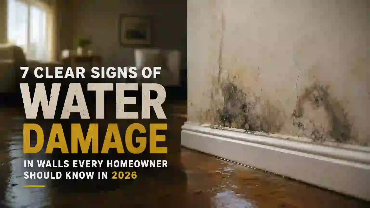 7 Clear Signs of Water Damage in Walls Every Homeowner